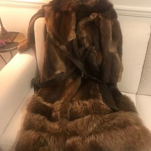 Full length Rabbit coat